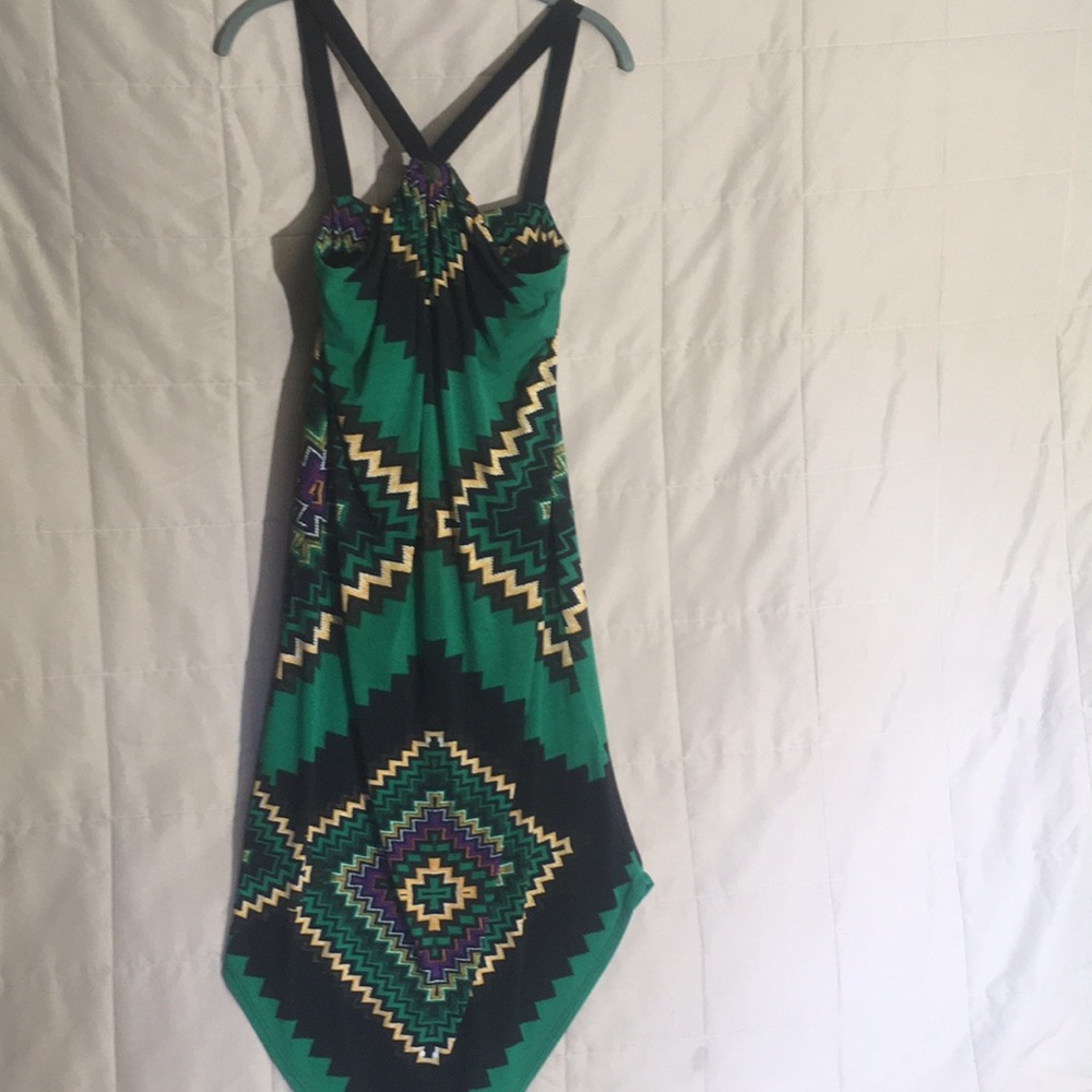 5 for $10 handkerchief hem tribal dress summer
